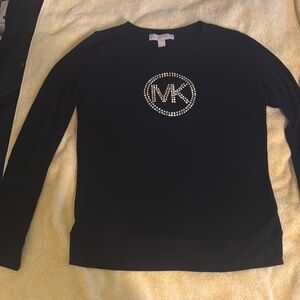 Michael Kors Long Sleeve Black Shirt